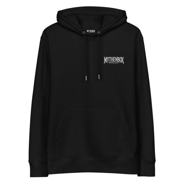 Unisex-Kapuzenpullover Mythenbox Brust-Stick