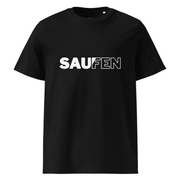 Unisex-Bio-Baumwoll-T-Shirt „Saufen“